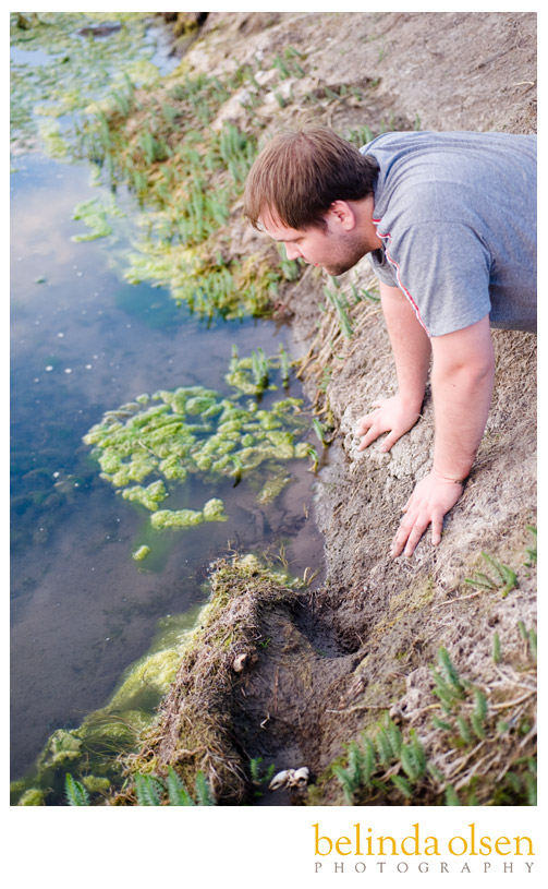 Logan Utah Wedding Photographer Crawdad fishing